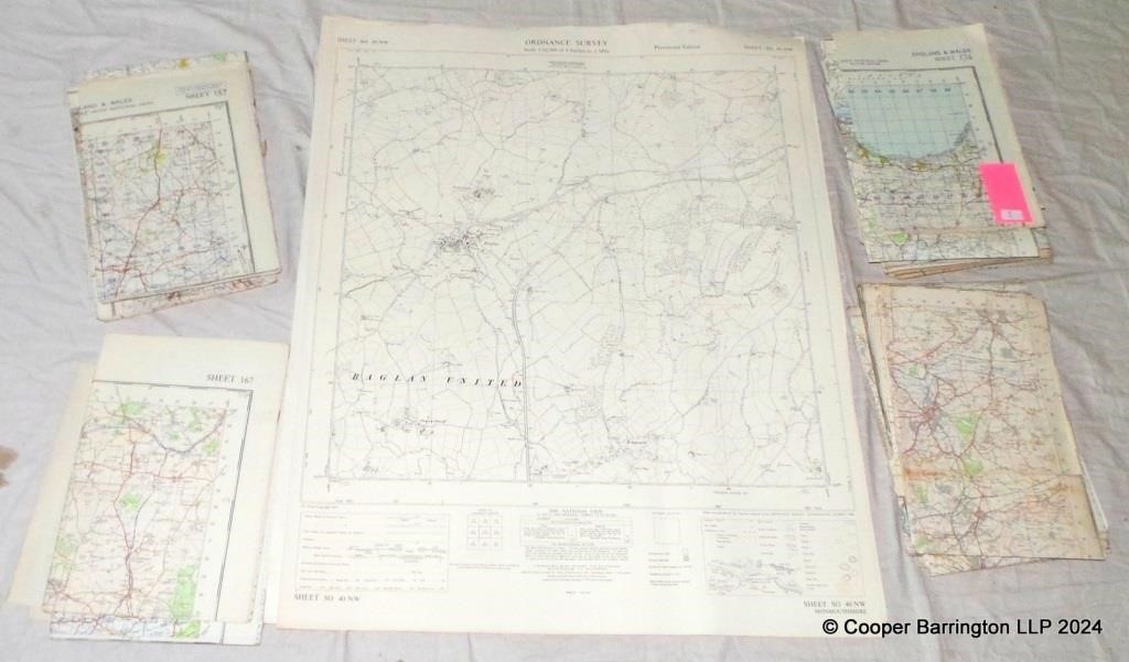 Vintage Collection Ordnance Survey Maps.