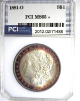 1881-O Morgan MS65+ LISTS $2150