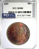 1887 Morgan MS66 LISTS $425