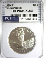 1999-P S$1 Yellowstone PR70 DCAM LISTS $280