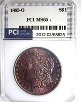 1883-O Morgan PCI MS65+ Purple Toning