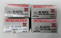 WINCHESTER 45 AUTO--
4 BOXES 20 CARTRIDGES
