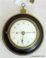 A 19thc Mahogany / Brass Cased Sedan Timepiece