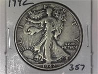 1942 Walking Liberty Half Dollar