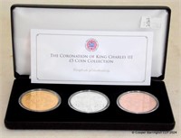 Tristan da Cunha Coronation Charles lll £5 Coins