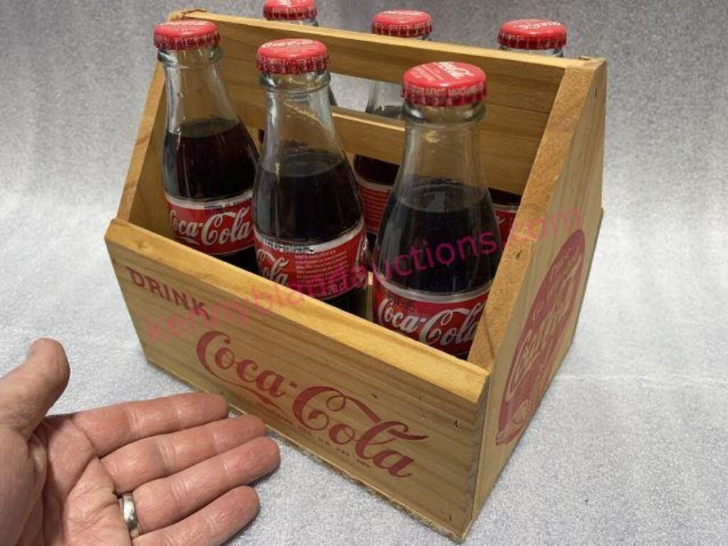 Coca-Cola bottle holder (wooden 6-pack)