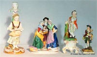 Antique Collection of Continental Figurines.