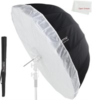NEW $125 Parabolic SilverBlack Reflective Umbrella
