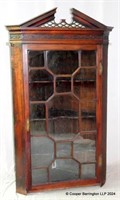 Georgian Chippendale Style Corner Cabinet.