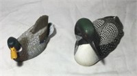 Collectible Mallard Duck & Loon