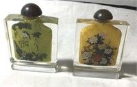 Vintage Handmade Chinese Snuff Bottles glass