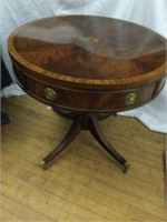 Hickory Chair Pedestal Drum Table James River