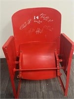 Autographed Winnipeg Jets Old Arena Seat