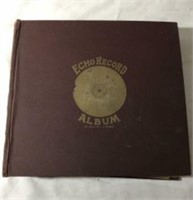 Echo Record Album with 17 ,10 inch records