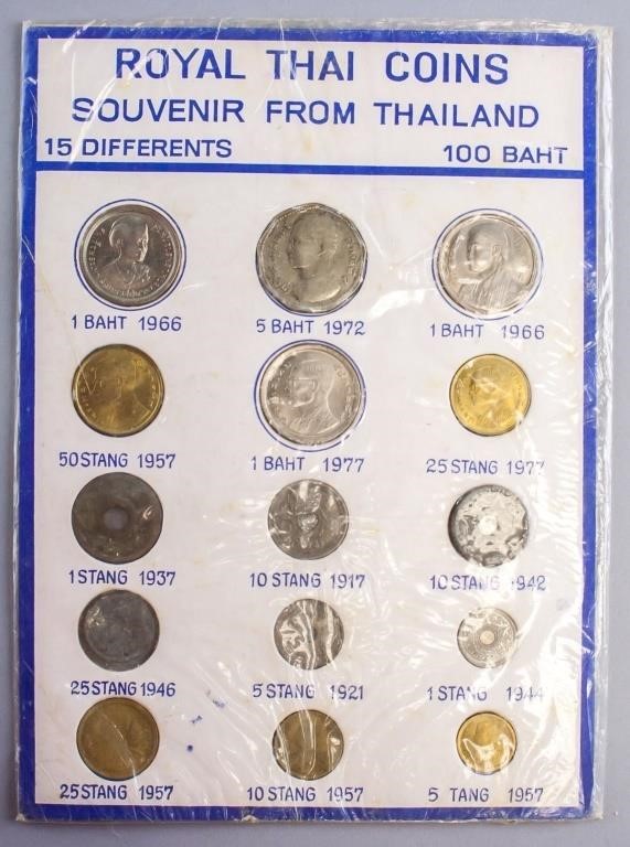 1917 - 1977 Royal Thai Coin Set 100 Baht