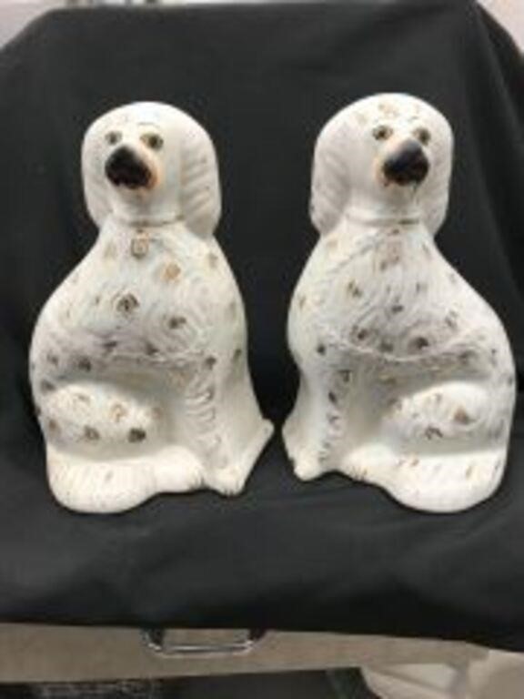 Staffordshire Large Porcelain Dogs