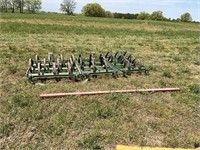 3 sections of spring tooth harrows and evener
