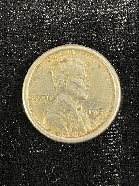 1957D Lincoln Wheat Penny Deep Struck