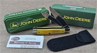 Case XX John Deere Yellow Bone Pocket Knife