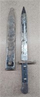 WWII Bayonet Knife w/ Metal Sheath