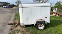 Enclosed trailer has title - 78 in long, 48 in