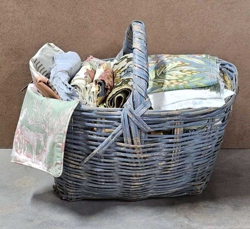 Basket Full of Fabric Material