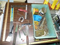 Assorted Tools, Hardware, Painting Items, Misc