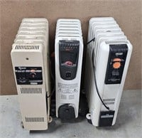 3pc Delonghi Space Heaters - all work