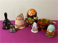 Handcrafted Russian Nesting Dolls, Bells