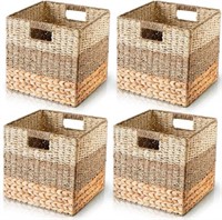 Chi An Home Wicker Storage Cubes, Set Of 4 Heavy