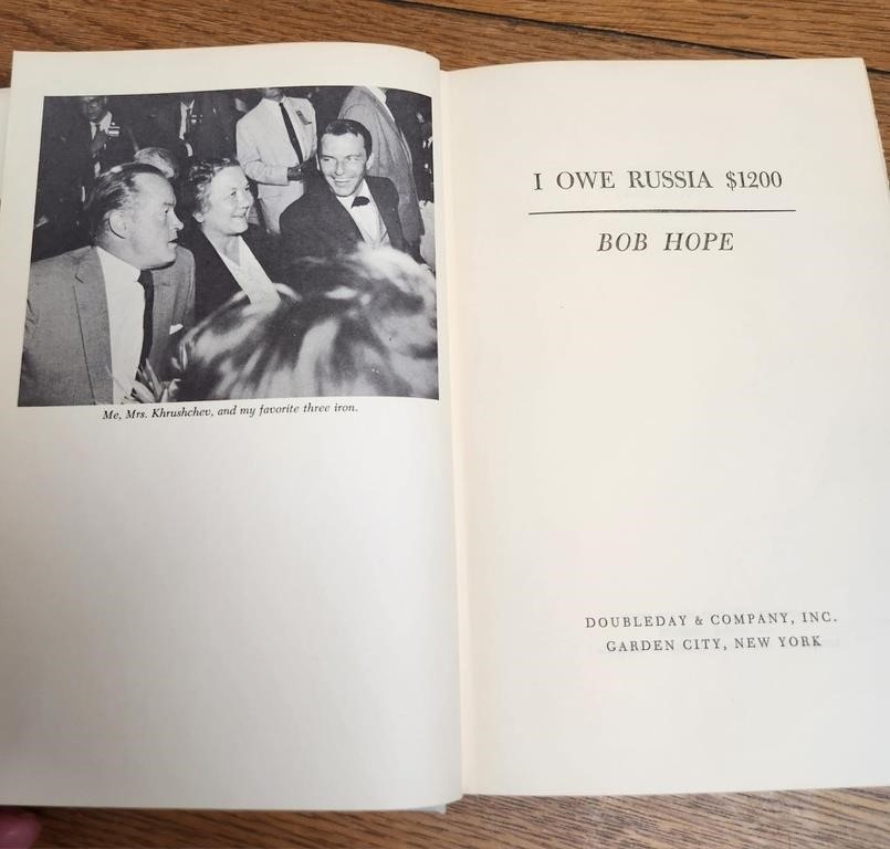 1963 Bob Hope I Owe Russia $1200 w DJ & Pics