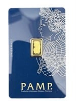 PAMP Suisse 1 Gram Bullion 0.999% Pure Gold Bar