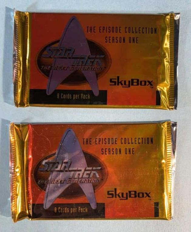 2-1994 Star Trek Next Gen SkyBox Cards sealed