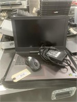 Dell laptop with case mouse and charging cords