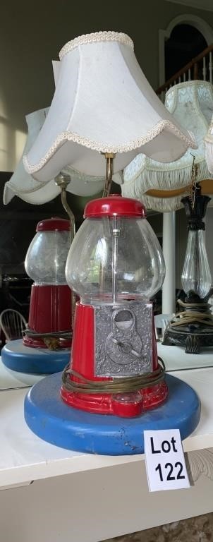 Vintage Gumball Machine Lamp