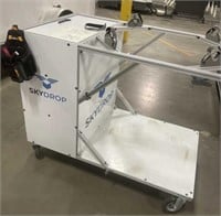 Rolling two drone cart with shelves and Velcro