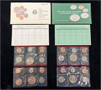 1992 & 1993 US Mint Uncirculated Coin Sets