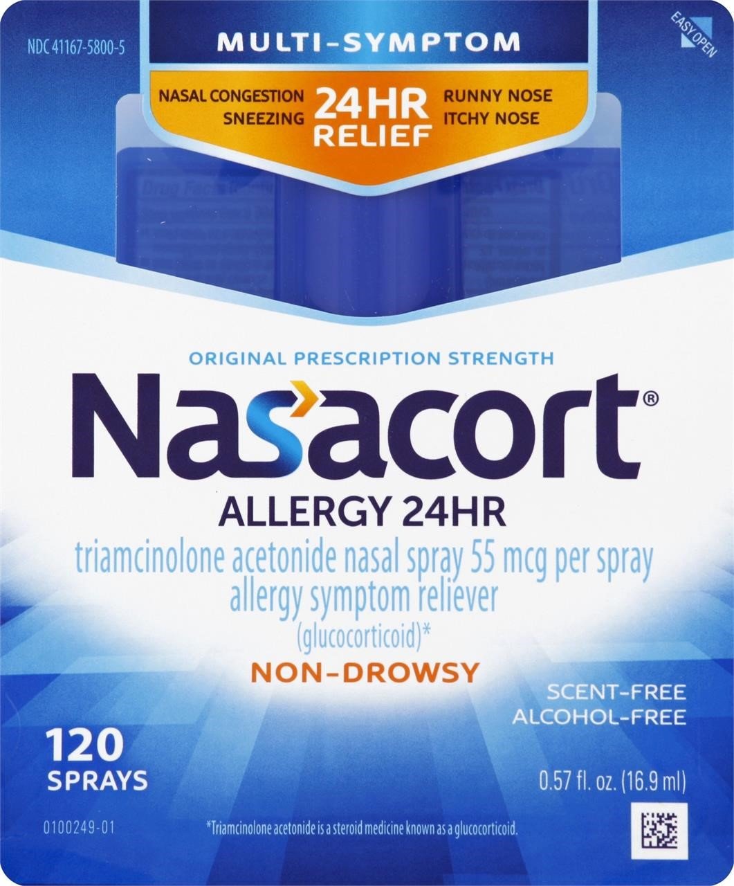 Nasacort 24HR Non-Drowsy Multi-Symptom Allergy Nas
