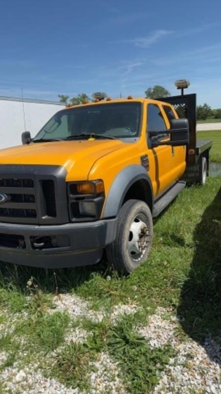 2008 Ford F550 crew 2x4 diesel TITLE ON FILE