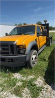 2008 Ford F550 crew 2x4 diesel TITLE ON FILE