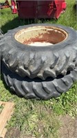 set of tractor wheels & tires 18-4.38