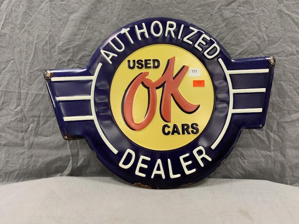 "OK Used Cars" Reproduction Sign