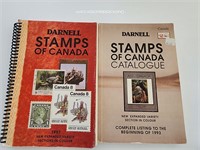 Two Picture Books On Stamps Of Canada