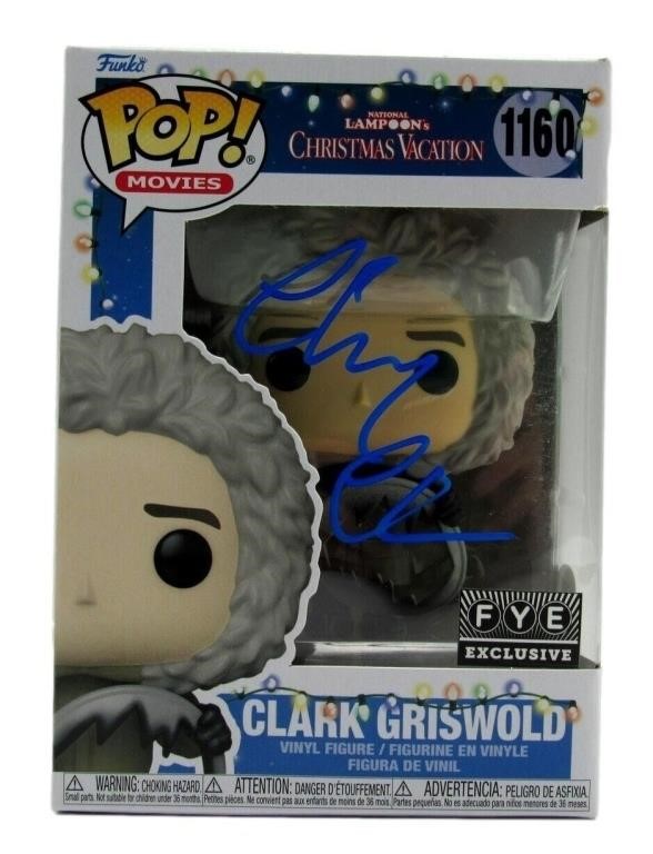 Autographed Chevy Chase Clark Griswold Funko Pop!
