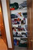 Contents of Closet by Restroom & Kitchen and