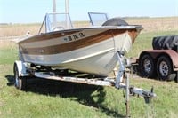 16 ft. Sylvan Boat and ez load trailer
