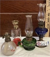 4 small oil lamps- all to go