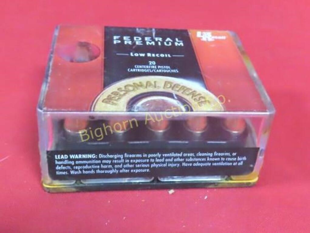 Ammo 380 Auto 20 Rounds Federal Premium Personal