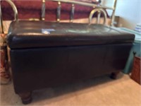 37 X 18 X 19" PLUSH END OF BED CHEST TRUNK