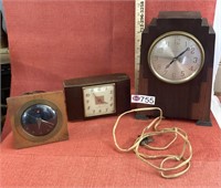 Vintage clock selection- Bulova, G-E,